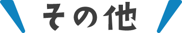 その他について